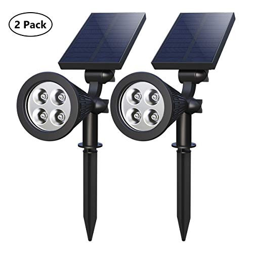 ?Upgrade? Solar Spotlights,4-LED Solar Landscape Lights 180 ° Adjustable Waterproof Outdoor Security Lighting 2-in-1 Solar Spotlight Auto On/Off for Backyard Driveway Patio Gardens Lawn Pool ?2 Pack? ?Upgrade? Solar Spotlights,4-LED Solar Landscape Lights 180 ° Adjustable Waterproof Outdoor Security Lighting 2-in-1 Solar Spotlight Auto On/Off for Backyard Driveway Patio Gardens Lawn Pool ?2 Pack?