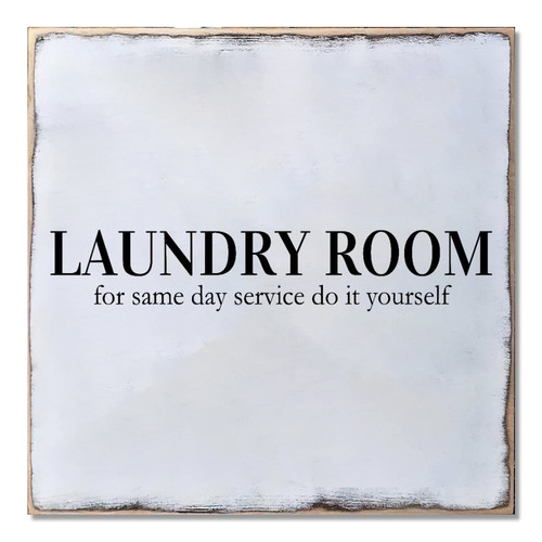 Vintage Wooden Quotes Sign, Laundry Room for Same Day Service Do It Yourself-1 Inspirational Wall Art Wood Plaque, Rustic Farmhouse Decoration Retro Hanging Decorative Quotes Sign 40X40 Vintage Wooden Quotes Sign, Laundry Room for Same Day Service Do It Yourself-1 Inspirational Wall Art Wood Plaque, Rustic Farmhouse Decoration Retro Hanging Decorative Quotes Sign 40X40