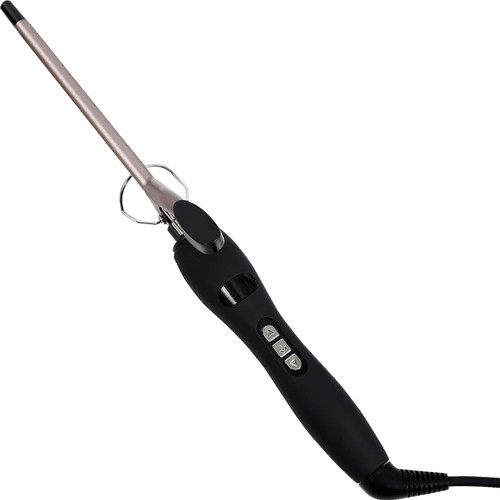Curling Iron Professional, Perfect Hair Curling Wand 3/8 Inch, Variable Temperature Hair Curler Wand, Gold Hot Tools Curling Iron, Small Curling Iron for Short Hair, Curling Wand for Long Hair