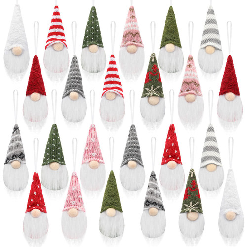 24 Pieces Christmas Tree Hanging Santa Gnomes Ornaments Swedish Handmade Gnomes Santa Elf Plush Hanging Holiday Gnome Handmade Swedish Home Decorations Holiday Decor(24 Pieces) 24 Pieces Christmas Tree Hanging Santa Gnomes Ornaments Swedish Handmade Gnomes Santa Elf Plush Hanging Holiday Gnome Handmade Swedish Home Decorations Holiday Decor(24 Pieces)
