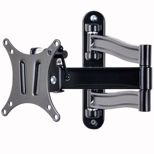 VideoSecu TV Wall Mount Articulating Arm Tilt Swivel Bracket for most 19-32" TV Monitor Display VESA 100X100 75X75 up to 33LBS ML15B A28