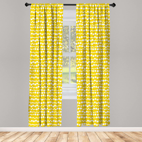 Ambesonne Yellow and White Curtains, Modern Design Bubble Inspired Circles Rounds Big Little Dots, Window Treatments 2 Panel Set for Living Room Bedroom, Pair of - 28" x 63", Earth Yellow and White Ambesonne Yellow and White Curtains, Modern Design Bubble Inspired Circles Rounds Big Little Dots, Window Treatments 2 Panel Set for Living Room Bedroom, Pair of - 28" x 63", Earth Yellow and White