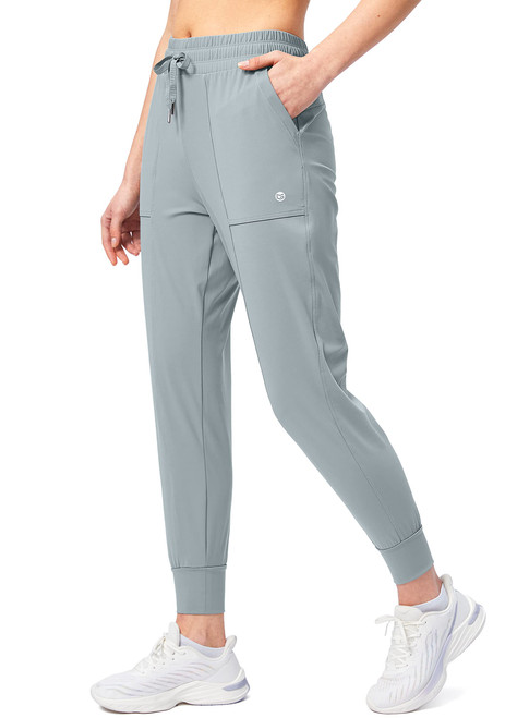 Women's Jogger Pants High Waisted Athletic Sweatpants Drawstring Lounge Joggers for Women with Pockets(Bright Grey L) Women's Jogger Pants High Waisted Athletic Sweatpants Drawstring Lounge Joggers for Women with Pockets(Bright Grey L)