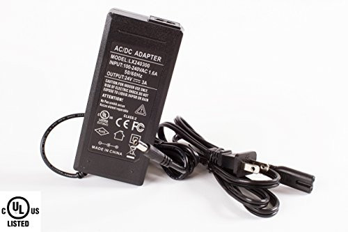 UL Listed AC 100-240V to DC 24V 3A 72w LED Light AC Adapter High Power Switching Power Supply Driver US Plug for LED Strip Light
