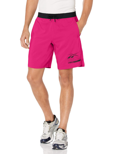 Reebok Training Supply Epic Lightweight Shorts, Proud Pink/Black, M