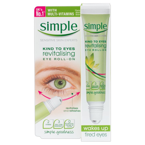 Simple Kind to Eyes Revitalising Eye Roll-On 15 ml - Pack of 6