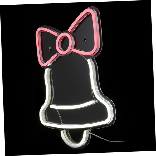 CAXUSD Bell Modeling Lamp Light Ornament Neon Lamp Usb Headphones Birthday Neon Light Sign Table Lamp Usb Powered Night Light Bell Neon Sign Led Lamp Neon Mural Light Pvc Music Child