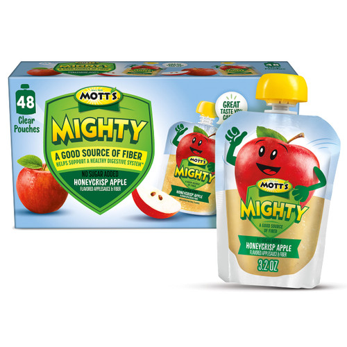 Mott's Mighty Honeycrisp Apple Applesauce, 3.2 oz clear pouches (Pack of 48) Mott's Mighty Honeycrisp Apple Applesauce, 3.2 oz clear pouches (Pack of 48)