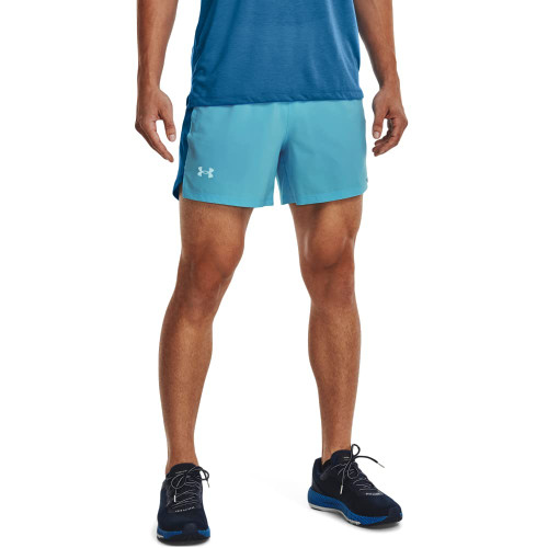 Under Armour mens Launch Stretch Woven 5-inch Shorts, Blue, X-Large US