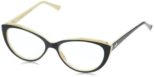 Sofia Vergara x Foster Grant Women's Sofia Reading Glasses Cat-Eye, Black, 56 mm + 2.5