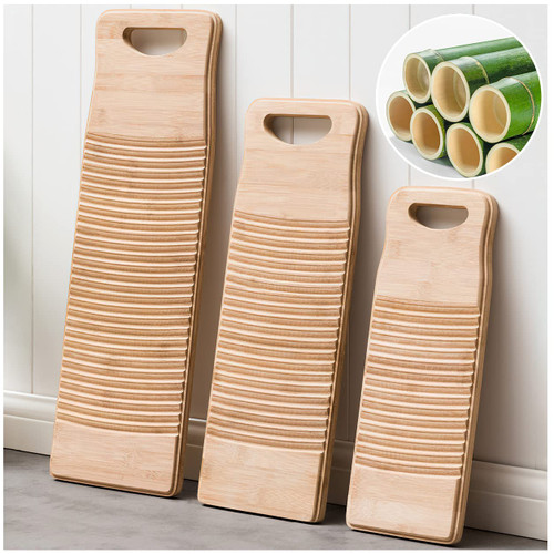 Hand Washboard for Laundry Washing Clothes, Wood Scrub Board, Rustic Old Fashioned Washboard, Wash Board for Hand Washing, Washboard Laundry Board for Home,Vintage Decor, Gifts for parents, friends