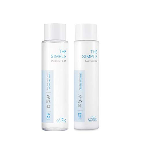 SCINIC The Simple (Calming Toner 145ml + Daily Lotion 145ml) Set