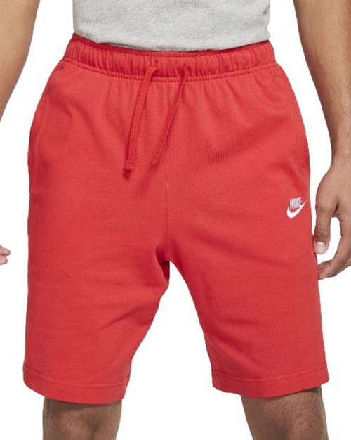 Nike Men's Sportswear Club Short Jersey (as1, Alpha, l, Regular, Regular, University Red/White, Large)
