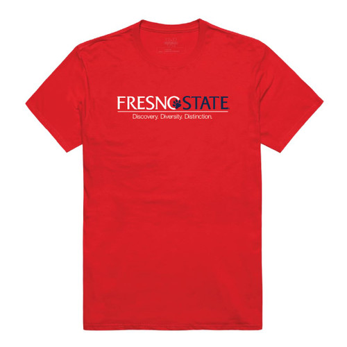 California State University Fresno Bulldogs Institutional Tee T-Shirt - Red, Small