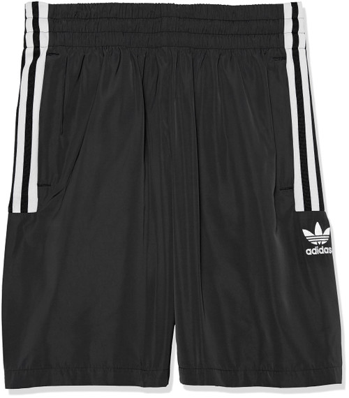 adidas Originals Kids' Adicolor 3-Stripes Shorts, Black, Small