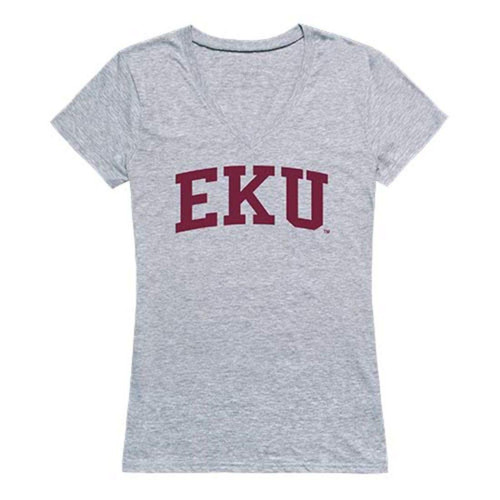 EKU Eastern Kentucky University Game Day Women's Tee T-Shirt Heather Grey Large