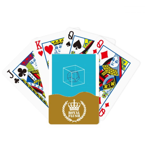 OFFbb-USA Combinatorial Cube Mathematical Geometric Space Royal Flush Poker Playing Card Game