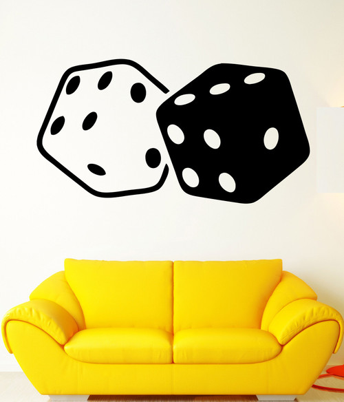 Large Wall Decal Cubes Dice Gambling Luck Casino Mural Vinyl Decal (ed323) Dark Blue Large Wall Decal Cubes Dice Gambling Luck Casino Mural Vinyl Decal (ed323) Dark Blue