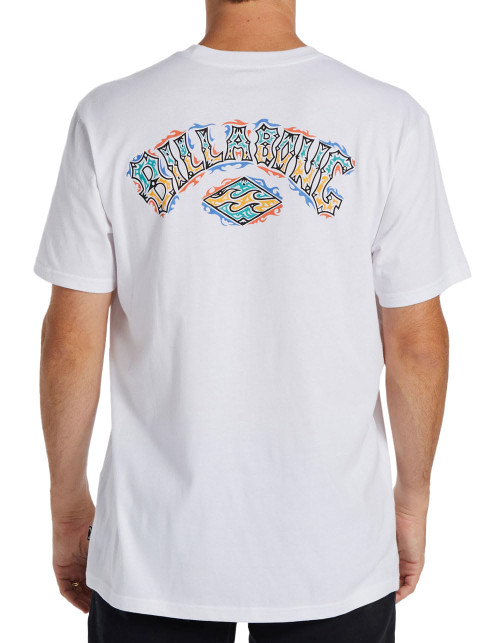 Billabong Men's Premium Short Sleeve Graphic Tee, White