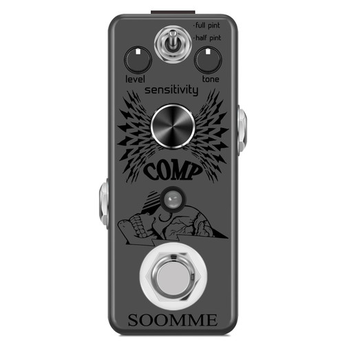 SOOMME Guitar Compressor Pedal for Analog Compression Effect Pedal Ultimate Comp Guitar Effects for Electric Guitar True Bypass