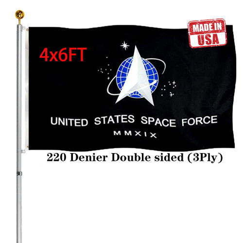 Hypoth Double Sided US Space Force Military Flag 4x6 Outdoor- UV Fade Resistant United States Space Force Flags with 2 Grommets