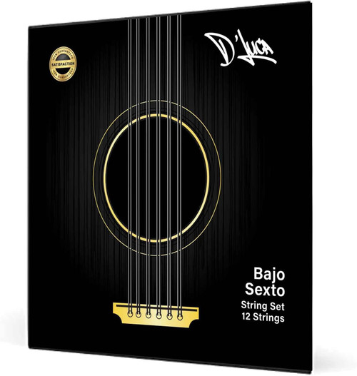 D'Luca Bajo Sexto Strings Stainless Steel, Loop End