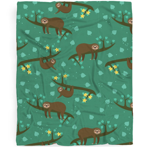 Sloth Blanket Gifts for Women Girls , Cute Sloth Gifts for Sloth Lovers, Kawaii Sloth Plush Decor Lightweight Flannel Fleece Animal Jungle Sloths Throw Blanket for Kids Bed Couch Chair 50x40In Sloth Blanket Gifts for Women Girls , Cute Sloth Gifts for Sloth Lovers, Kawaii Sloth Plush Decor Lightweight Flannel Fleece Animal Jungle Sloths Throw Blanket for Kids Bed Couch Chair 50x40In
