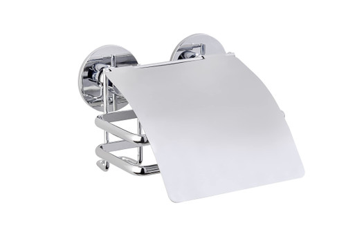 Wenko 22755100 Express-Loc toilet paper holder Cali 5.3 x 3.3 x 5.5 inch Shiny