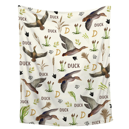 Mallard Duck Throw Blanket Ultra Soft Cozy Duck Animal Blankets for Women Men Cute Duck Blanket for Couch Bed Outdoor Duck Gifts for Duck Lovers 40"x50"for Kids/Child