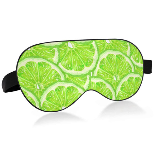 Unisex Sleep Eye Mask Green-Lime-Lemon-Sunmmer Night Sleeping Mask Comfortable Eye Sleep Shade Cover