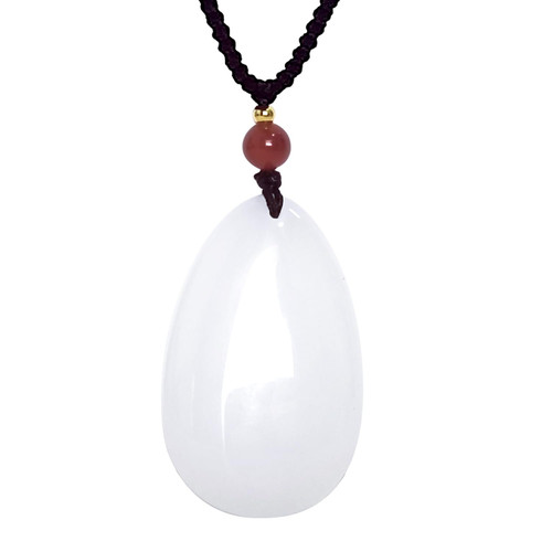 perfrom Jade Pendant-Jade Necklaces for Women,Genuine Hetian Jade Pendant,Natural Texture and Color Jade Good Fortune Necklace,Good Gift for Lover,Daughter,Mom,Girlfriend