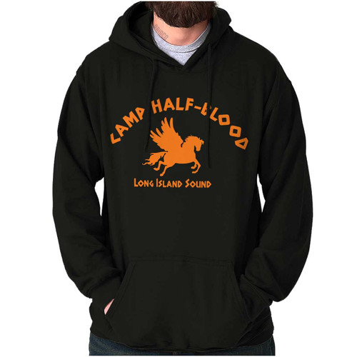 Brisco Brands Camp Half Blood Greek Mythology Hoodie Sweatshirt Women Men Black Brisco Brands Camp Half Blood Greek Mythology Hoodie Sweatshirt Women Men Black