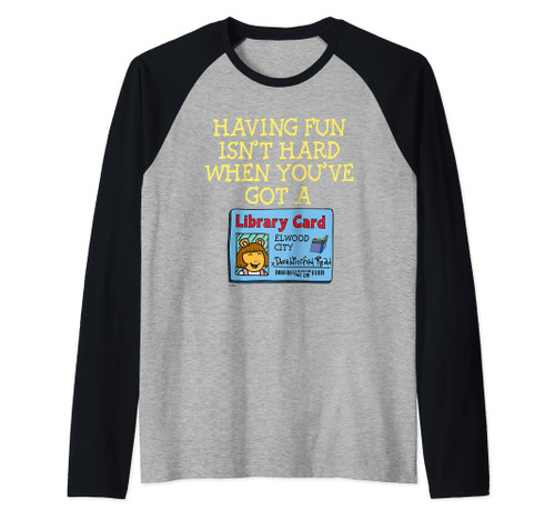 Arthur DW Having Fun Isnt Hard Raglan Baseball Tee