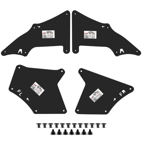 A-Premium Splash Guards Fender Liner Shields Compatible with Toyota 4Runner 2003-2009 FJ Cruiser 2007-2014 Land Cruiser Prado 2003-2019 Front Wheel Set of 4