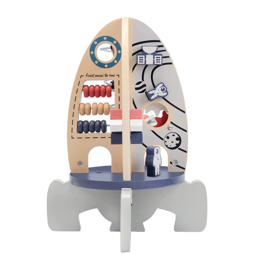 LUJCCHY Wooden Toys Activity Cube,Themed Toys for Toddlers for 1-3 Year Old, Montessori Toy Game, Bead Maze, STEM Developmental Birthday Gifts for 1 Year Old Boy and Girl