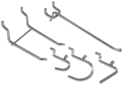 The Hillman Group 853068 Workshop Peg Hook Kit, Zinc Plated