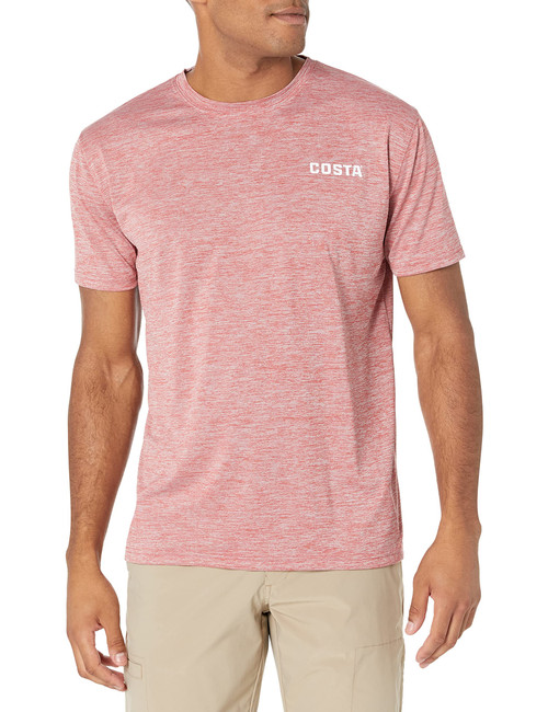 Costa Del Mar Unisex-Adult Costa Tech Morgan Short Sleeve, Red, XXL