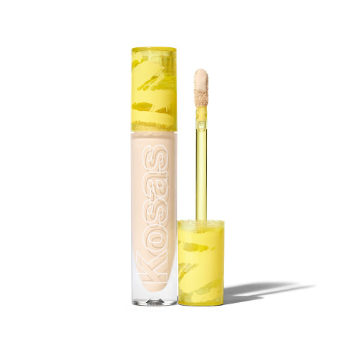 Kosas Revealer Concealer - Medium Coverage Makeup with Hyaluronic Acid, Conceals Dark Circles Under Eyes, Dark Spots and Blemishes + Brightens, Hydrates and Calms the Skin, (Tone 02)