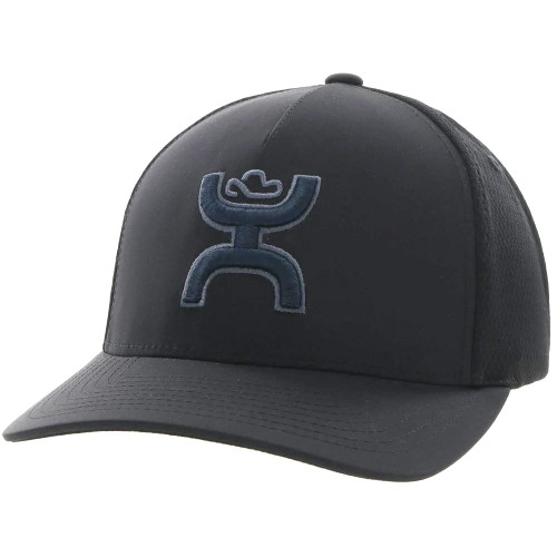 HOOEY Men's Flexfit Fitted Hat (Large/X-Large, Black)