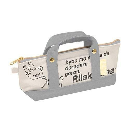 San-x Rilakkuma Pen Pouch Denim Tote Grey