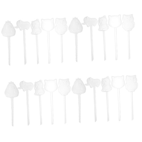 Yardwe 20 Pcs Watering Device Plant Water drippers Mini Flower pots Planter Insert Automatic Watering Globe Cute self Watering Bulbs Garden Flower Spikes Indoor PVC Vacation Flowerpot