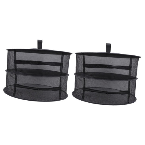 Cabilock 2 Sets Drying net Hanging Mesh Drying Rack Dryer net Collapsible Drying Rack Drying Fish net Hanging Clothes Drying Rack Drying Rack Net Polyester Mesh Clothes net fold