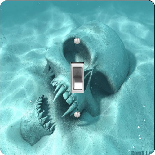 Rikki Knight Keep Calm and Have a Drink Single Toggle Light Switch Plate, Blue