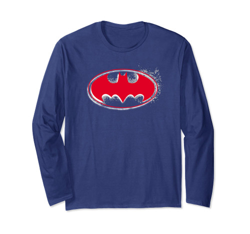 Batman Hardcore Noir Bat Logo Long Sleeve T-Shirt
