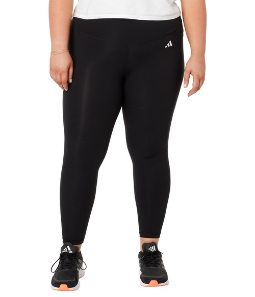 adidas Women's Plus Size Optime Stash Pocket High Waisted 7/8 Tights, Black, 2X
