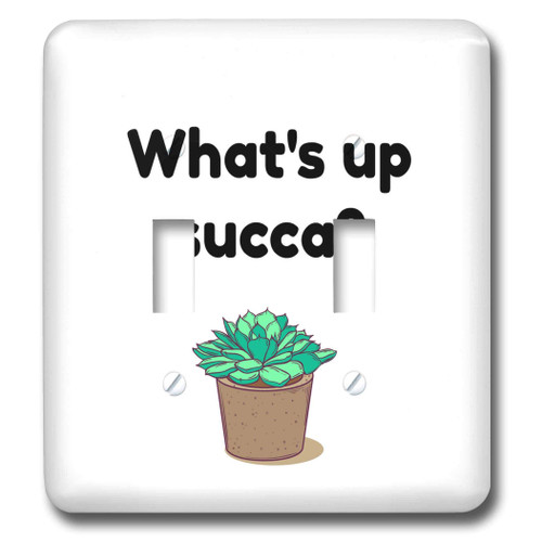 3dRose 3dRose Gabriella B - Quote - Image of Whats Up Succa Quote - double toggle switch (lsp_306279_2)