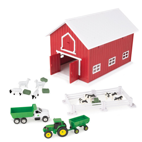 John Deere Kids 47333 64 JD 24 Piece Farm PLAYSET