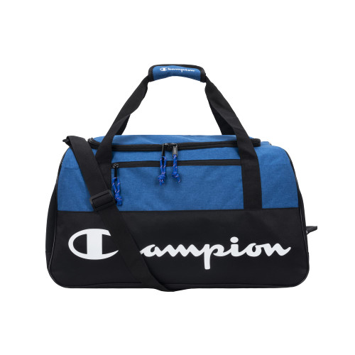 Champion unisex adult Champion Logo Duffel Bags, Surf/Black, One-Size US