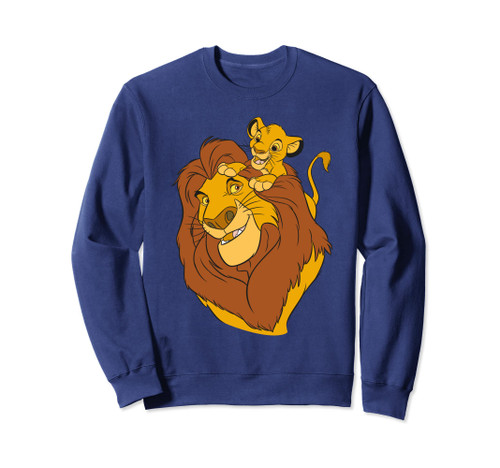 Disney The Lion King Simba and Mufasa Crewneck Sweatshirt Sweatshirt