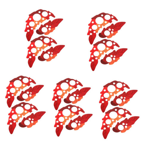 SUPVOX 10 Sets Strum Guard Red Accessories Guitar Accessories Guitar Accessory Acoustic Guitar Pickguard Folk Guitar Pickguard Impact Protection Guitar Pickguard Ballad Pvc